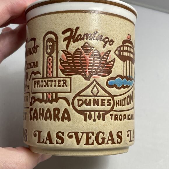 VIntage Las Vegas Casinos‎ Coffee Mug Souvenir Sands Stardust Tropicana Dunes - Picture 2 of 7